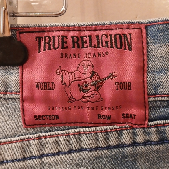 True Religion Light Blue Jean Shorts - Picture 2 of 4